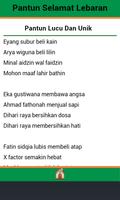 Pantun Selamat Lebaran poster