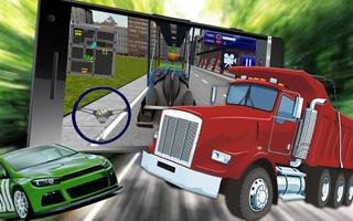 Truck Car Transport Parking 3D captura de pantalla 3