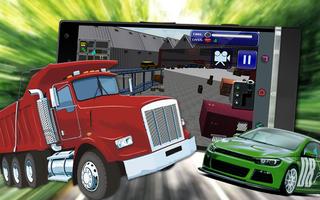 Truck Car Transport Parking 3D captura de pantalla 2