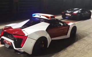 3D Police Car Chase City Crime plakat