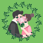 Wedding Flower Bouquets Design Zeichen
