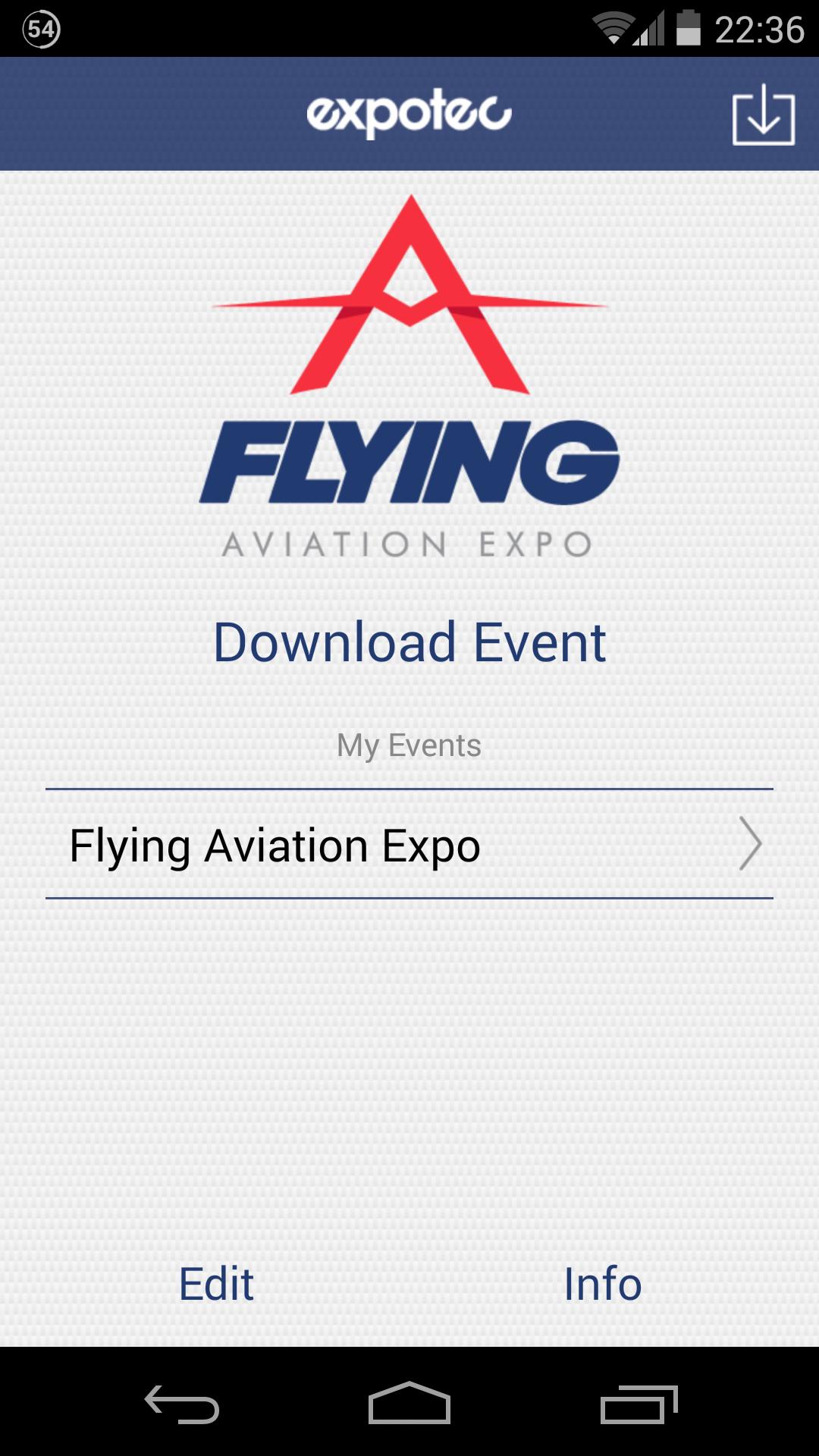Expo app. Expo Aviation. Flying Android. Expo application services.