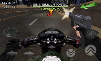 Bike Simulator 3 - Shooting Race capture d'écran 1