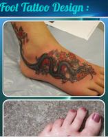 Foot Tattoo Design Affiche