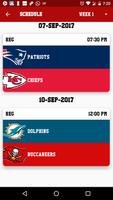 National Football League Schedule & Score 2017 capture d'écran 1