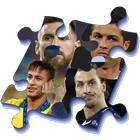 Football stars puzzle icon