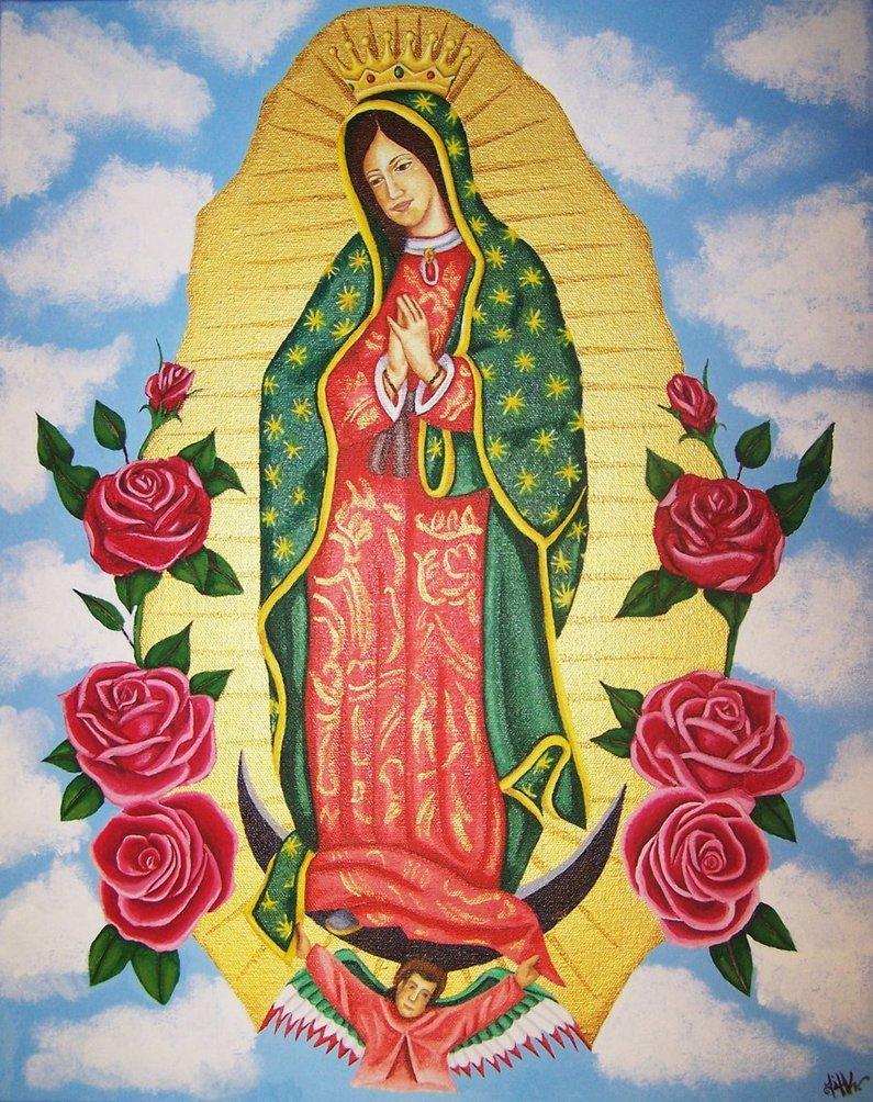 La Santa Virgen de Guadalupe постер.