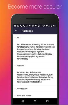 1 followers and likes for instagram hashtags ØªØµÙˆÙŠØ± Ø§Ù„Ø´Ø§Ø´Ø© 2 - hashtags likes views boost instagram followers 1 0 apk