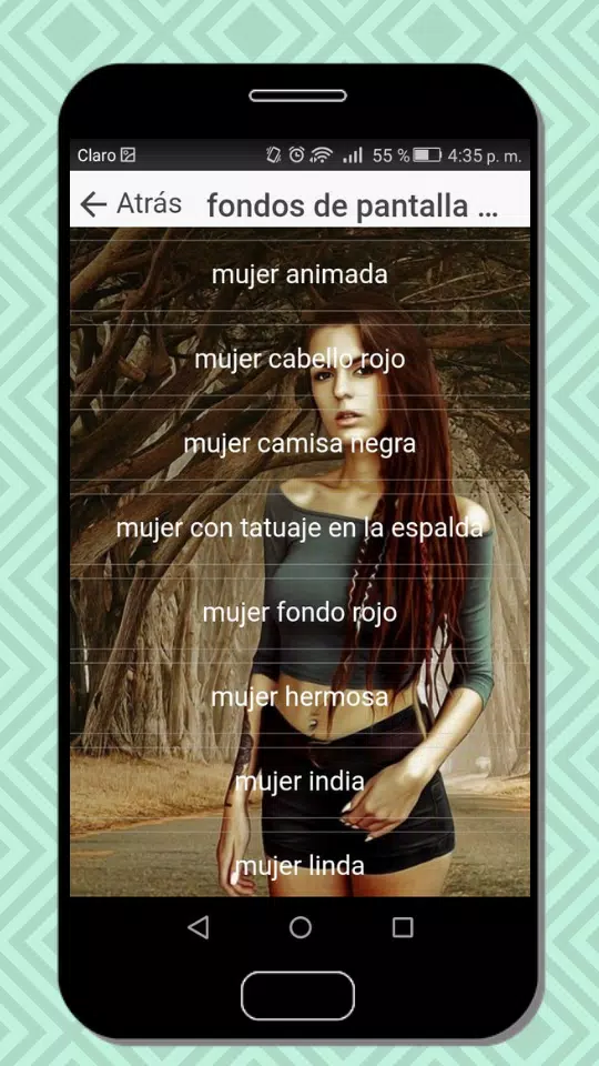 Android İndirme için fondo de pantalla para celular de mujeres tatuadas APK