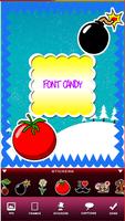 Candy Font - Text on Pictures Affiche