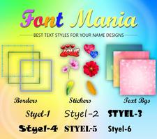 Font Mania penulis hantaran