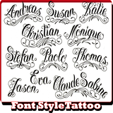 Font Style Tattoo icône
