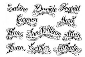 1 Schermata Font Style Tattoo