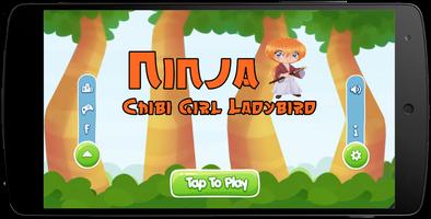 Ninja Chibi Girl Ladybird poster