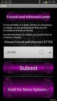 Formal&InLetter پوسٹر