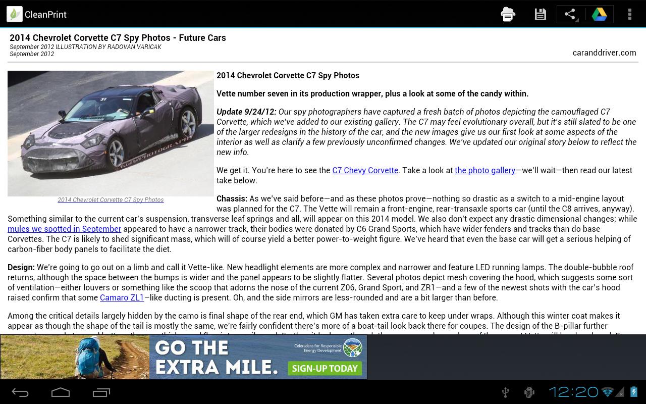 Cleanprint For Android Apk Download - corvette boat and vette roblox