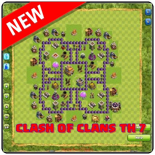 Clan th. Clash of Clans 7th Base. Base for th7. Th6-7. Th6 th7.