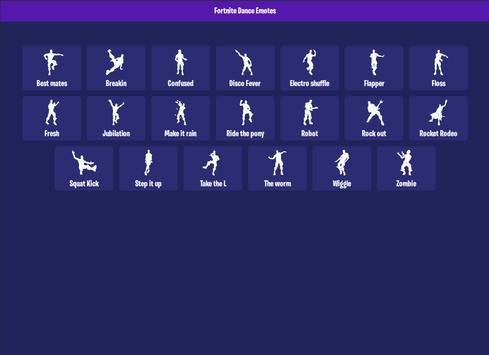 Dance Emotes For Fortnite For Android Apk Download - dance emotes roblox all