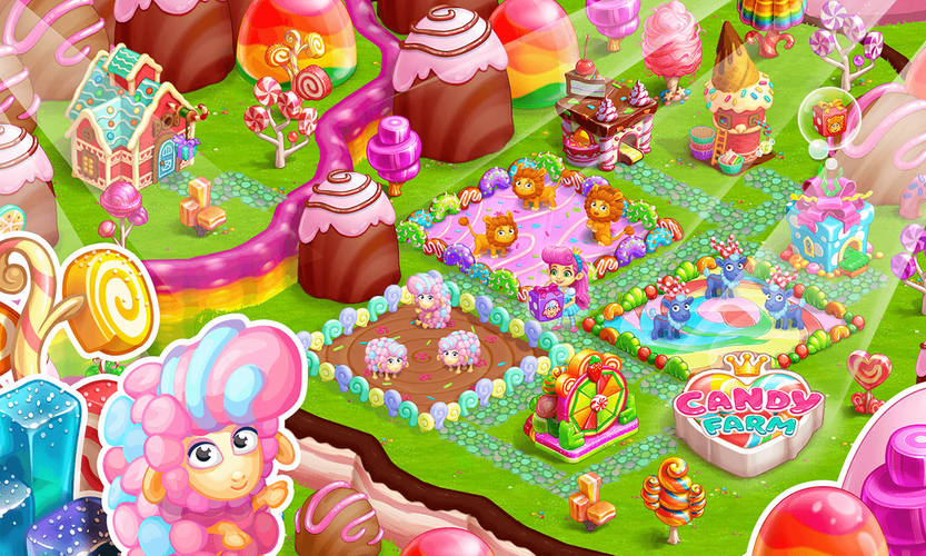 Candy Farm Games With Farm Building Android Games Youtube