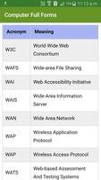 Computer Full Forms: IT Abbreviations capture d'écran 2
