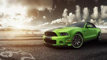 Cool Ford Mustang Wallpaper ポスター