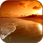 HD Beach Sunset Live Wallpaper icône