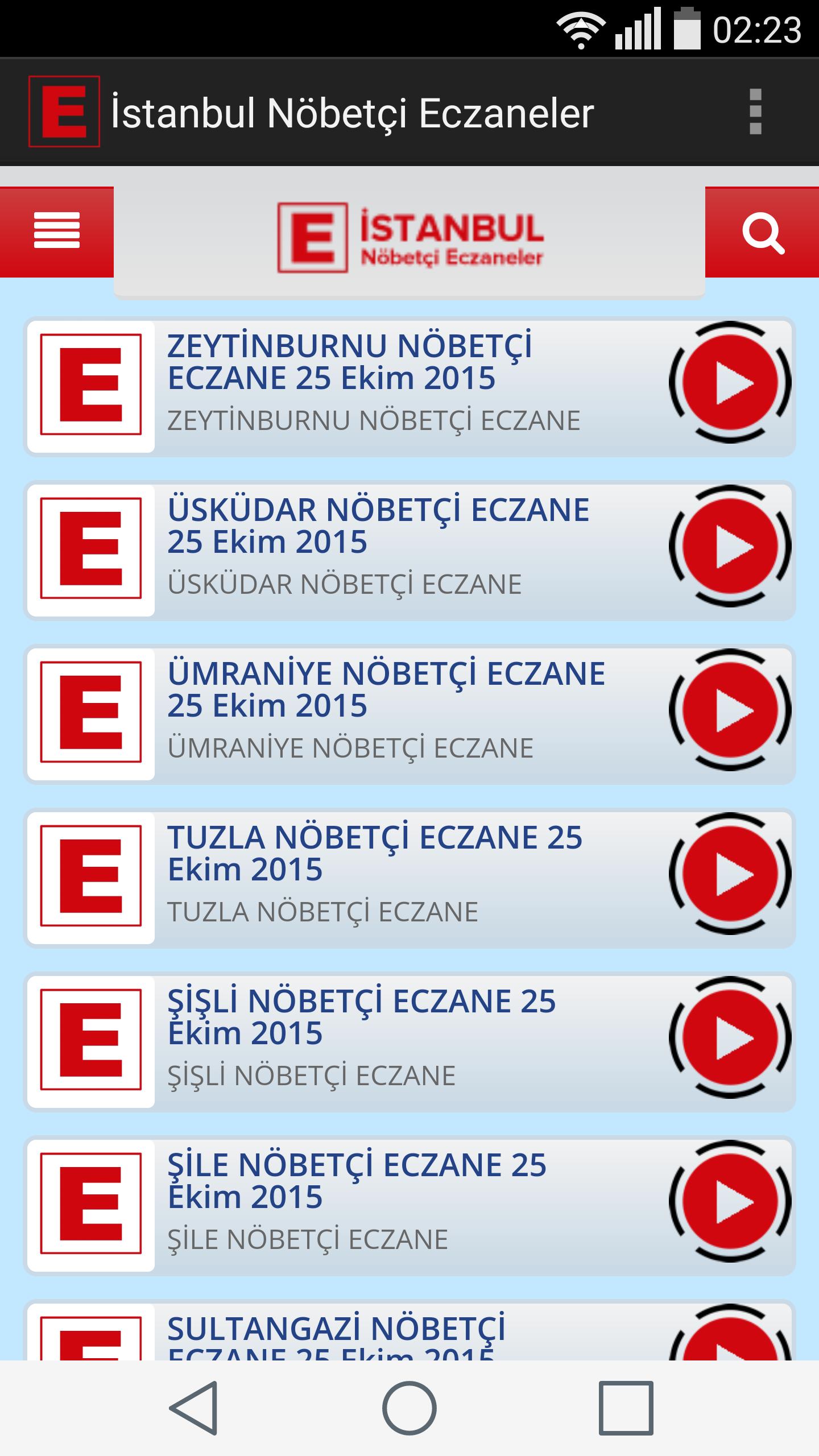 istanbul nobetci eczaneler for android apk download