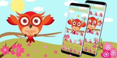 Forest Orange Owl Theme screenshot 3