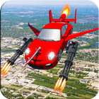 آیکون‌ Flying Car Shooting Adventure: Fighting War Sim