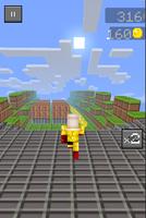 Craft One Block Man Run captura de pantalla 2