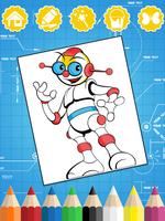 پوستر Robots Coloring Pages