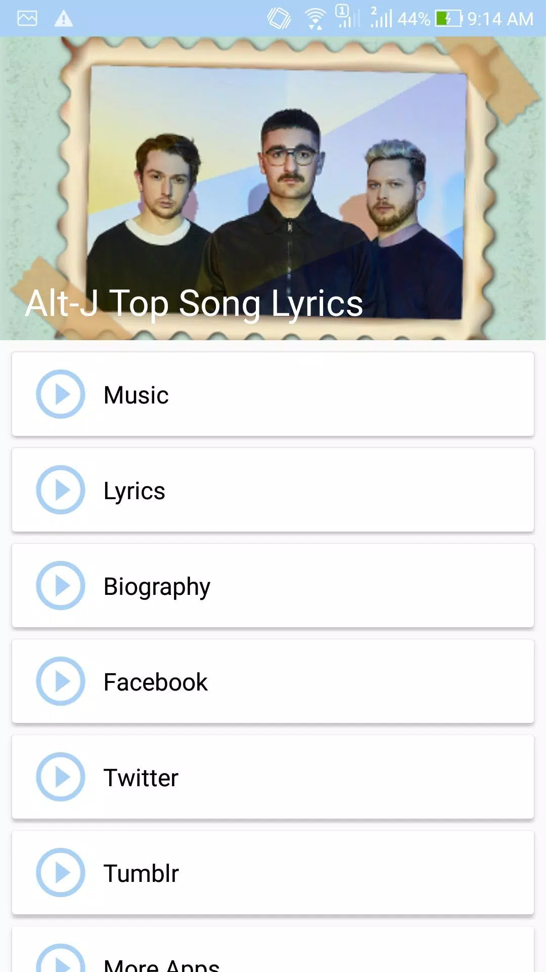 Скачать Alt-J: Top Songs & Lyrics APK Для Android