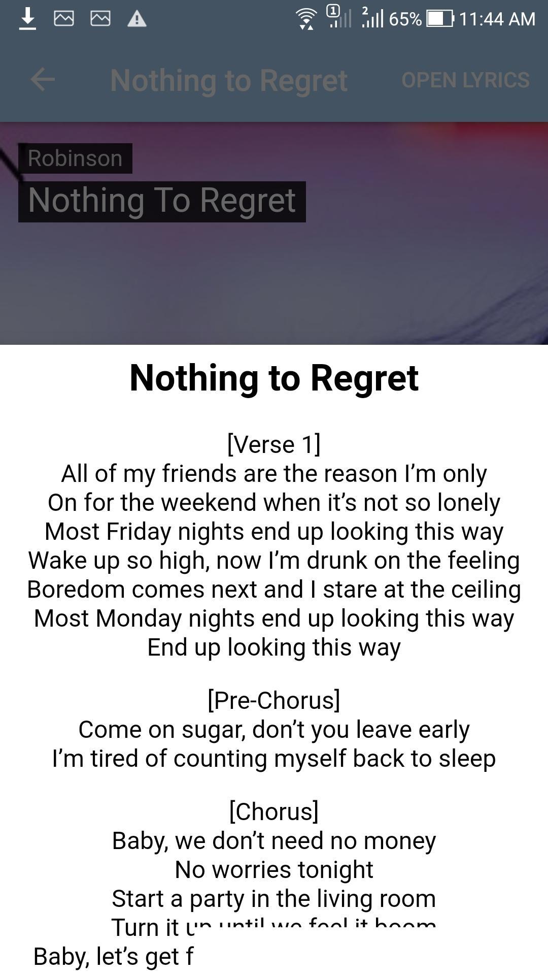 Robinson Top Song Lyrics For Android Apk Download