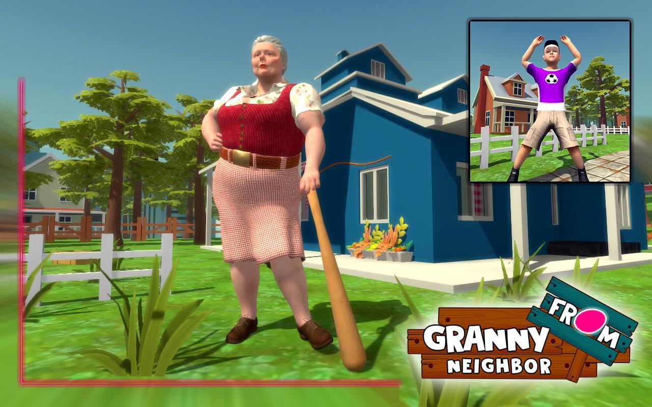 Включи игры гренни 3. Бабушка ГРЕННИ привет сосед.