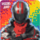 Pixel Art Fortnite Battle-icoon