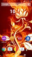 For Xperia Theme Rosefire الملصق