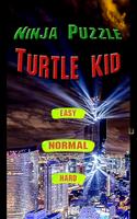 Ninja Puzzle Turtle Kid Poster