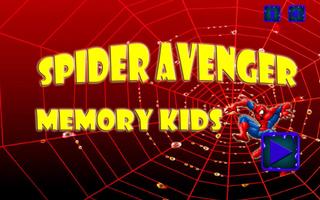 Spider Avenger memory kids постер