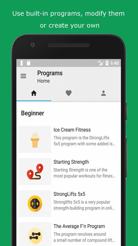 forza gym workout tracker