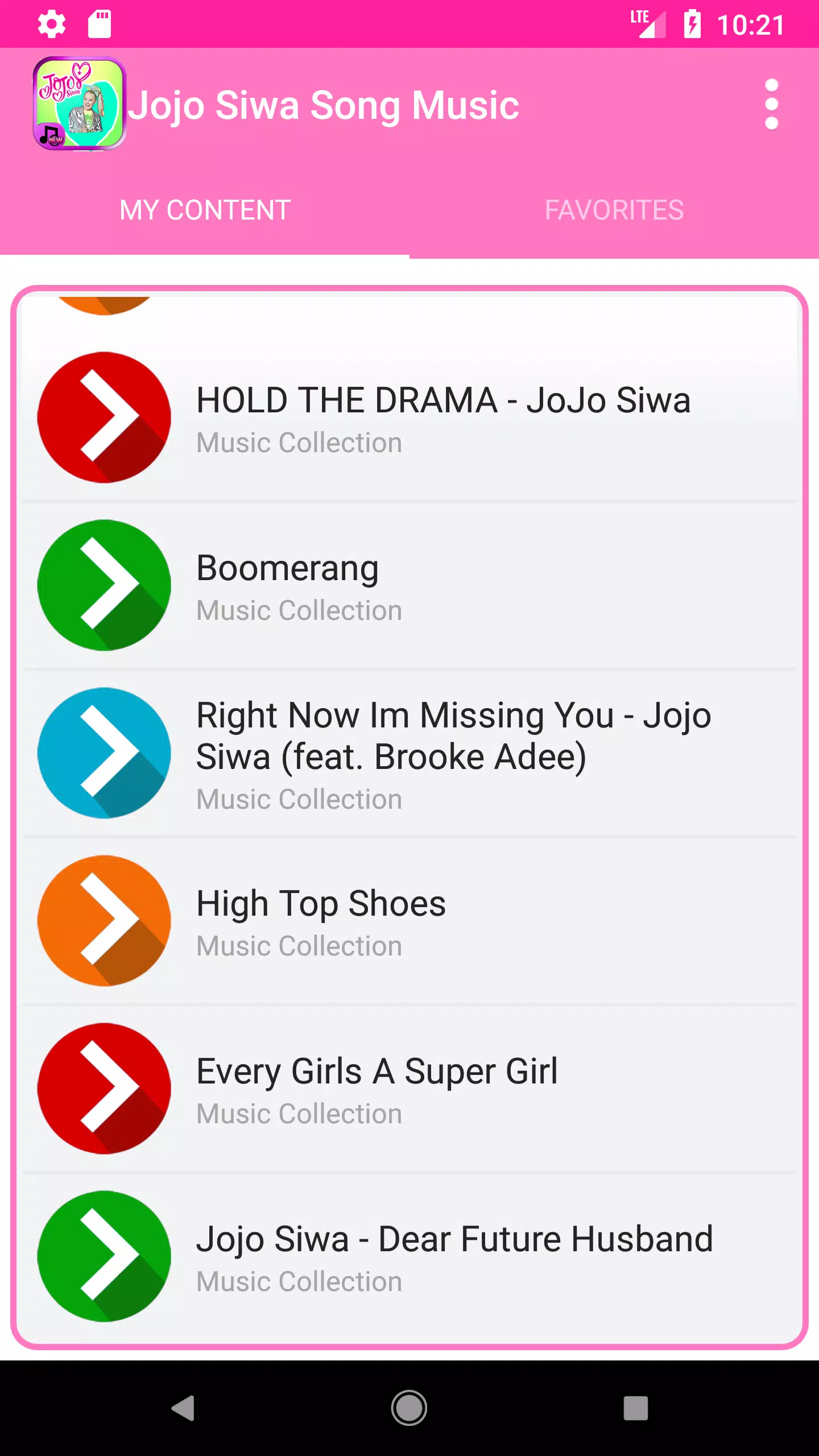 Jojo Siwa Top Music Lyrics APK for Android Download