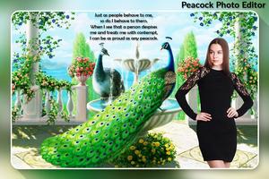 Peacock Photo Editor Affiche