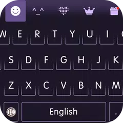 Keyboard -Boto : Black Purple APK download