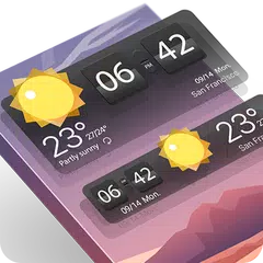 Weather & Clock Widget-Apollo