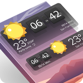 Weather &amp; Clock Widget-Apollo icon