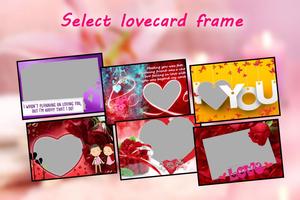 Love Card Photo Frames 2017 capture d'écran 1