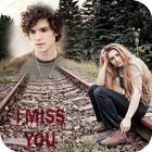 Miss You photo Frame Editor أيقونة