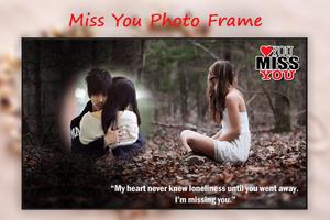 Miss You photo Frame Editor poster