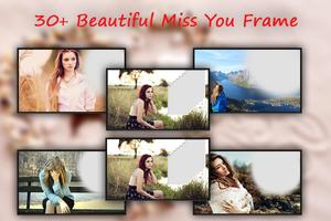 Miss You photo Frame Editor تصوير الشاشة 1