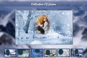 Snow Fall Photo Frame Editor Screenshot 1