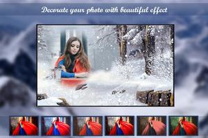 Snow Fall Photo Frame Editor स्क्रीनशॉट 3